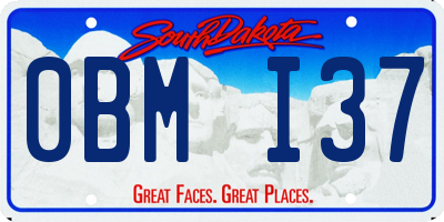 SD license plate 0BMI37