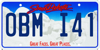 SD license plate 0BMI41