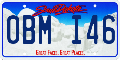 SD license plate 0BMI46