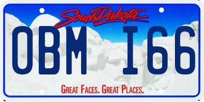 SD license plate 0BMI66