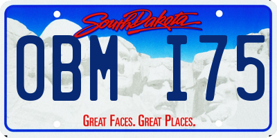 SD license plate 0BMI75