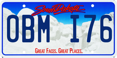 SD license plate 0BMI76