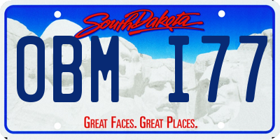 SD license plate 0BMI77
