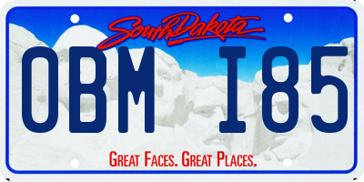 SD license plate 0BMI85