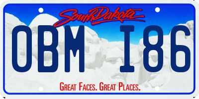 SD license plate 0BMI86