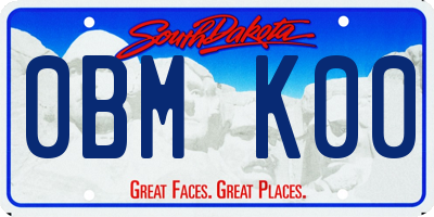 SD license plate 0BMK00