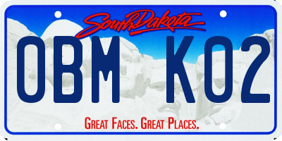 SD license plate 0BMK02