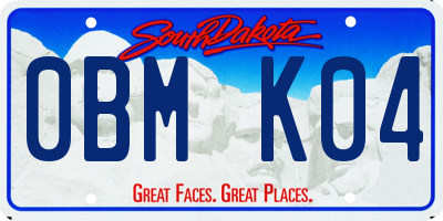 SD license plate 0BMK04