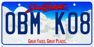 SD license plate 0BMK08