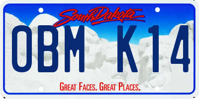 SD license plate 0BMK14