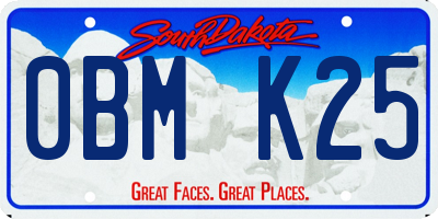 SD license plate 0BMK25