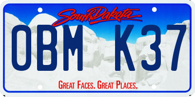 SD license plate 0BMK37