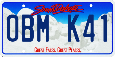 SD license plate 0BMK41
