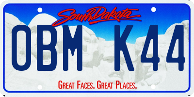 SD license plate 0BMK44