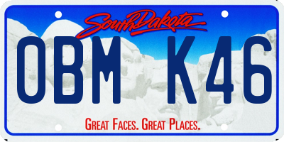 SD license plate 0BMK46
