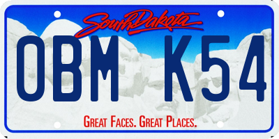SD license plate 0BMK54