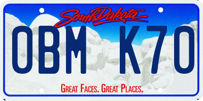 SD license plate 0BMK70