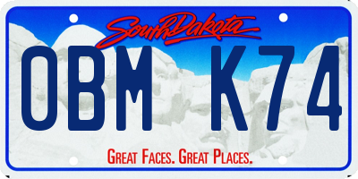 SD license plate 0BMK74