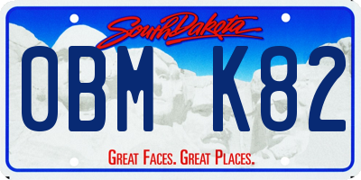SD license plate 0BMK82