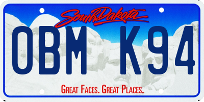 SD license plate 0BMK94