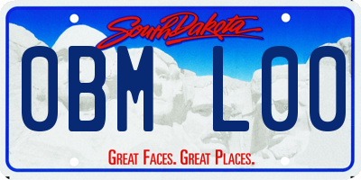 SD license plate 0BML00