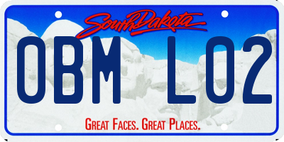 SD license plate 0BML02