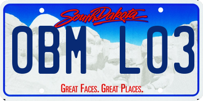 SD license plate 0BML03