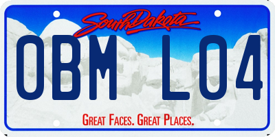SD license plate 0BML04