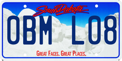SD license plate 0BML08