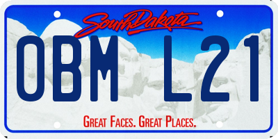 SD license plate 0BML21