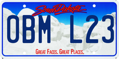 SD license plate 0BML23