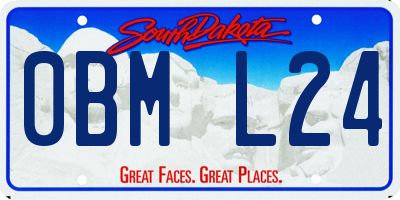 SD license plate 0BML24