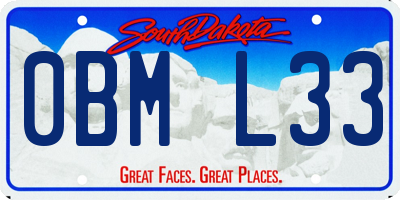 SD license plate 0BML33