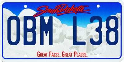 SD license plate 0BML38