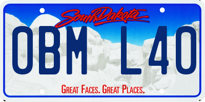 SD license plate 0BML40