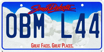 SD license plate 0BML44