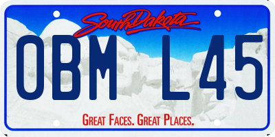 SD license plate 0BML45