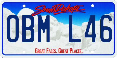 SD license plate 0BML46