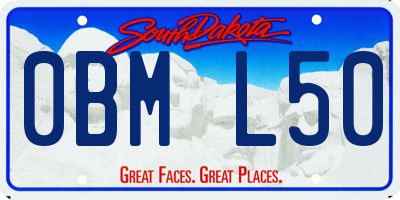 SD license plate 0BML50