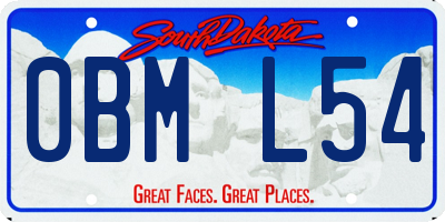 SD license plate 0BML54