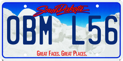 SD license plate 0BML56
