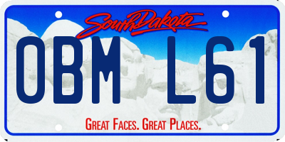 SD license plate 0BML61