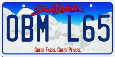 SD license plate 0BML65