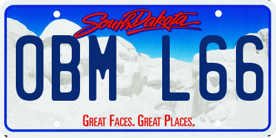 SD license plate 0BML66