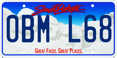 SD license plate 0BML68