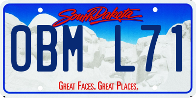 SD license plate 0BML71