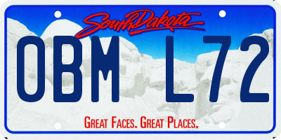 SD license plate 0BML72