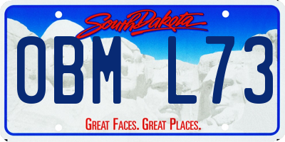 SD license plate 0BML73