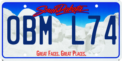 SD license plate 0BML74