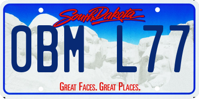 SD license plate 0BML77